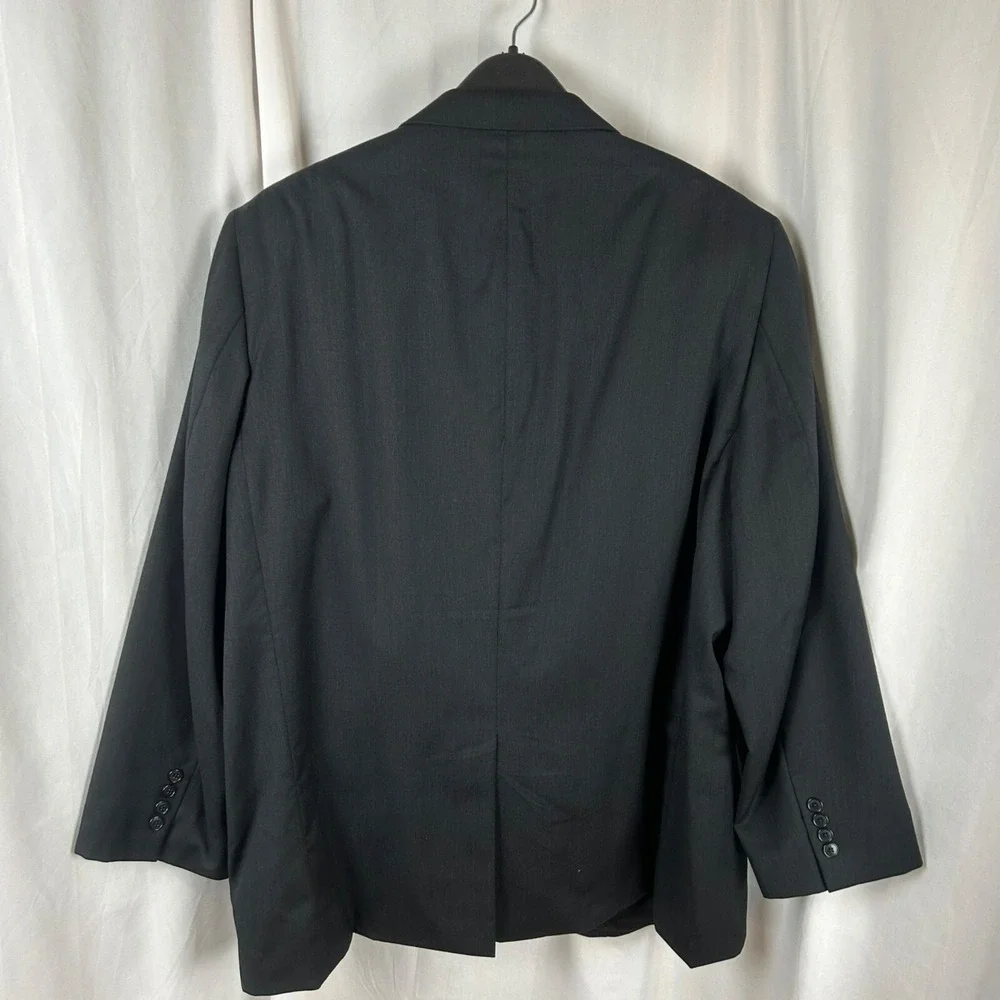 Jos. A. Bank 2 Piece Suit Men‎ 50R 42x26 Charcoal Gray 100% Wool Traveler's Work